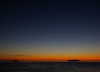 金星・木星と夕日のグラデ－ション