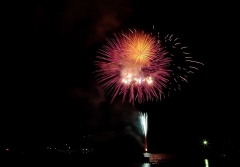 長与川祭りの花火