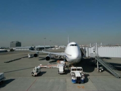 羽田空港にて